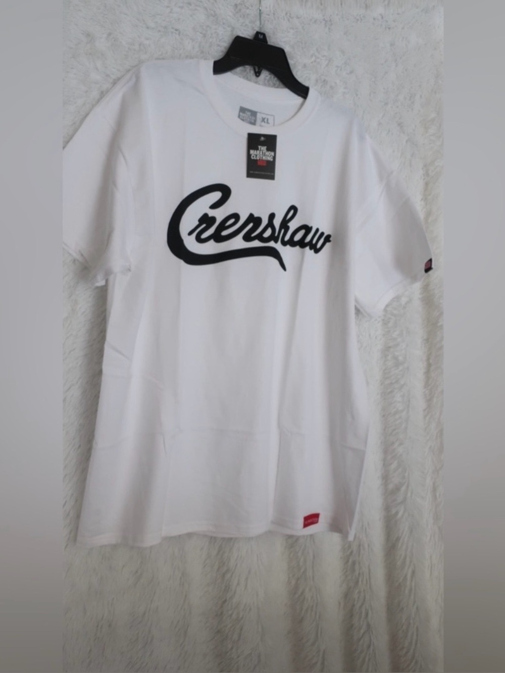 WHITE & BLACK CRENSHAW TEE